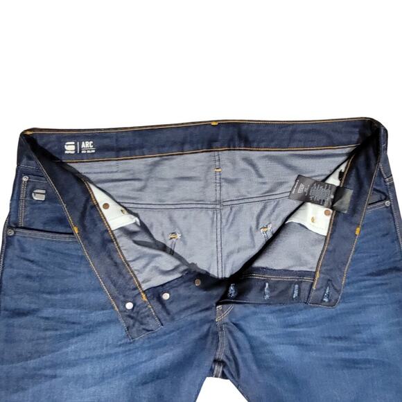 G-STAR RAW Arc 3D Slim 4 Button Denim Jeans Mens 40x32 Innovation Style GQ - Picture 2 of 15